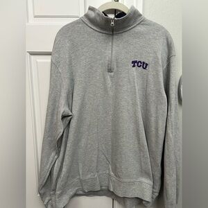 Vineyard Vines TCU Quarter Zip Pullover, Size Large
